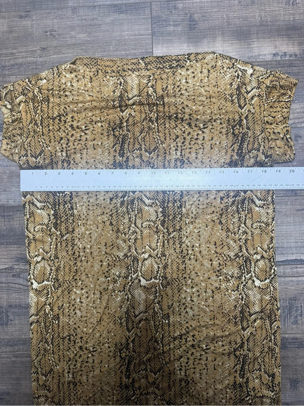 Tory Burch Silk Tan Snake-Print Reptile Habitat Cover Women's Size XS